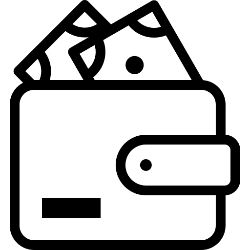 Wallet money holder business and finance icon Wallet money holder business and finance icon