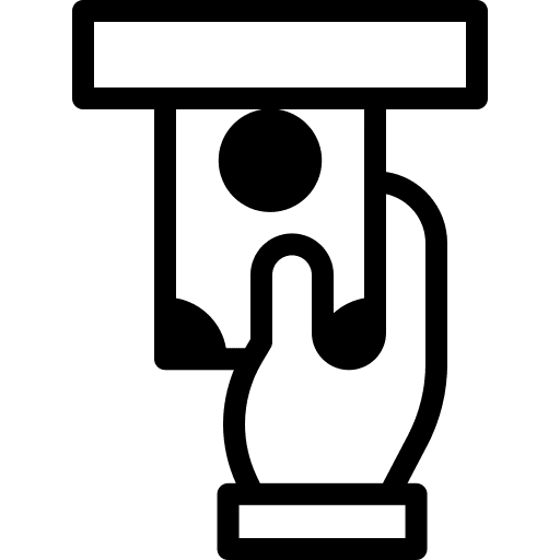 Withdrawal hand payment withdraw icon Withdrawal hand payment withdraw icon