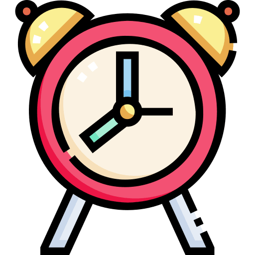 Clock time and date time waiting icon Clock time and date time waiting icon