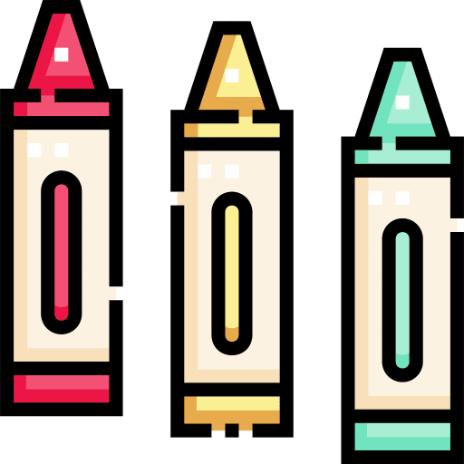 Crayons art material crayons icon Crayons art material crayons icon