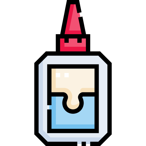 Glue art and design school material glue icon