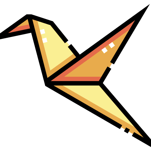 Origami art and design origami art icon Origami art and design origami art icon