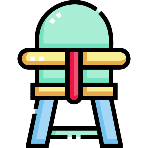 Baby chair seat furniture children icon Baby chair seat furniture children icon