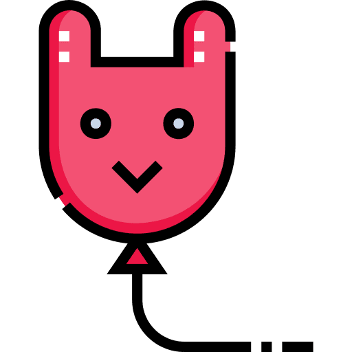 Balloon baby birthday and party celebration icon Balloon baby birthday and party celebration icon