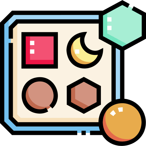 Shape toy children childhood cubes icon Shape toy children childhood cubes icon