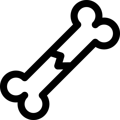 Broken bone hospital health healthcare icon