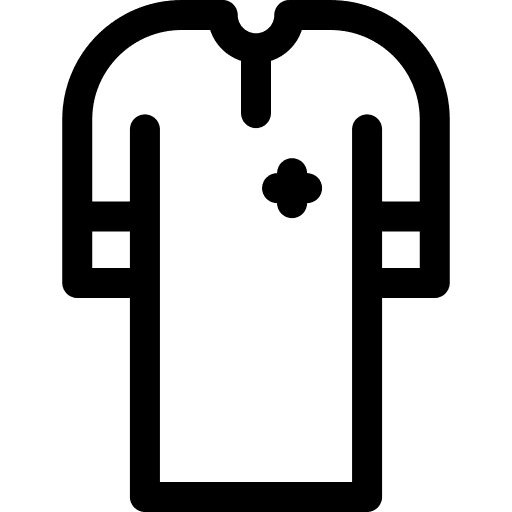 Gown medical healthcare and medical security icon