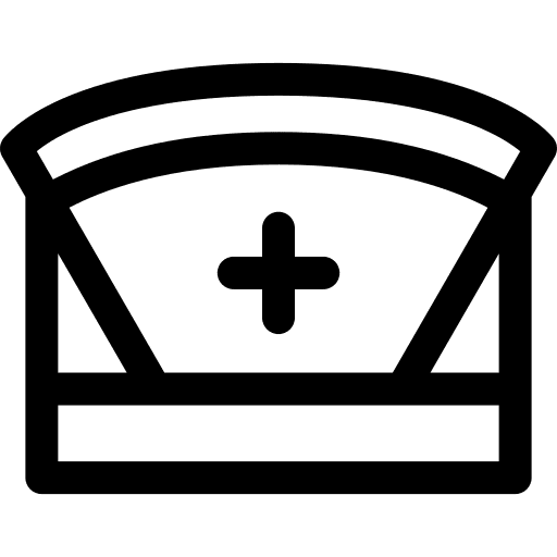 Nurse hat healthcare and medical equipment icon Nurse hat healthcare and medical equipment icon