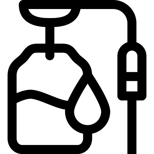 Serum medicine transfusion drip icon