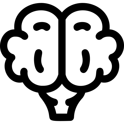 Brain anterior part body organ medical icon Brain anterior part body organ medical icon