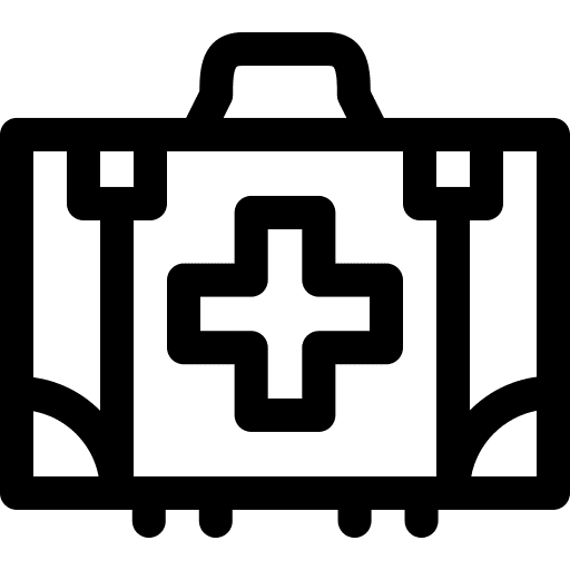 First aid kit emergency kit healthcare and medical emergency icon First aid kit emergency kit healthcare and medical emergency icon