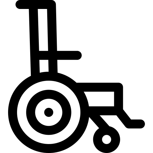 Wheelchair healthcare and medical disability hospital icon Wheelchair healthcare and medical disability hospital icon