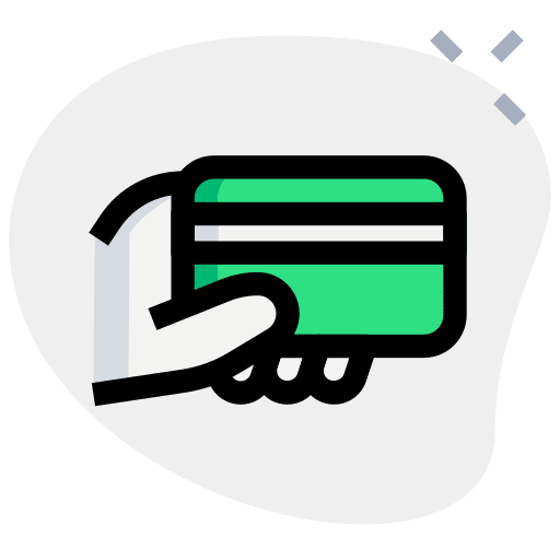 Credit card payment method business and finance debit card icon