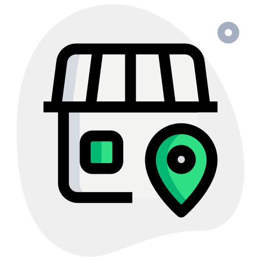 Placeholder commerce and shopping map pointer shopping store icon