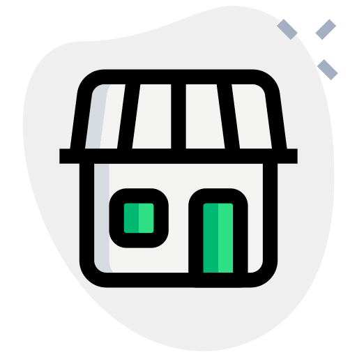 Supermarket supermarket online store commerce and shopping icon