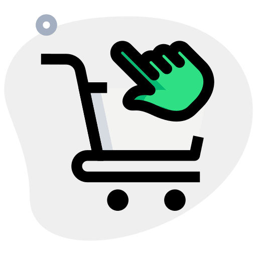 Click shopping cart online store commerce and shopping icon