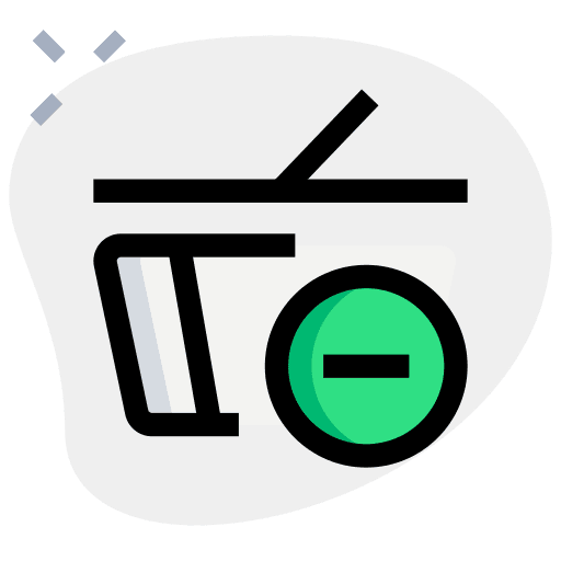Remove from cart remove from cart commerce and shopping shopping store icon