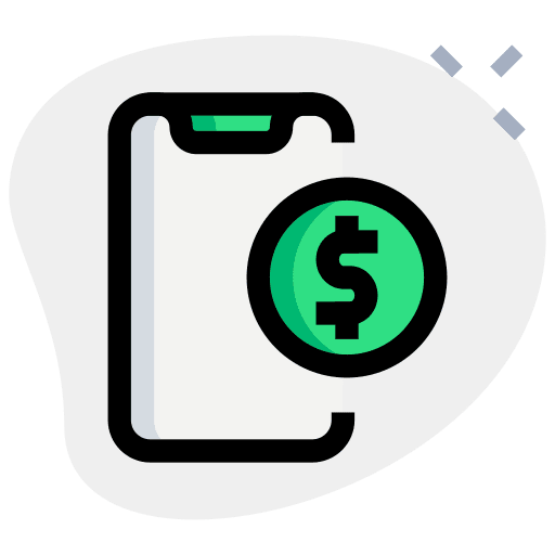 Cellphone cellphone banking online payment icon