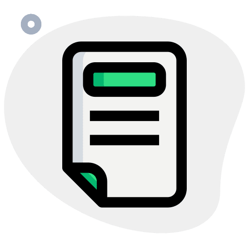 List paper sheet publication list icon