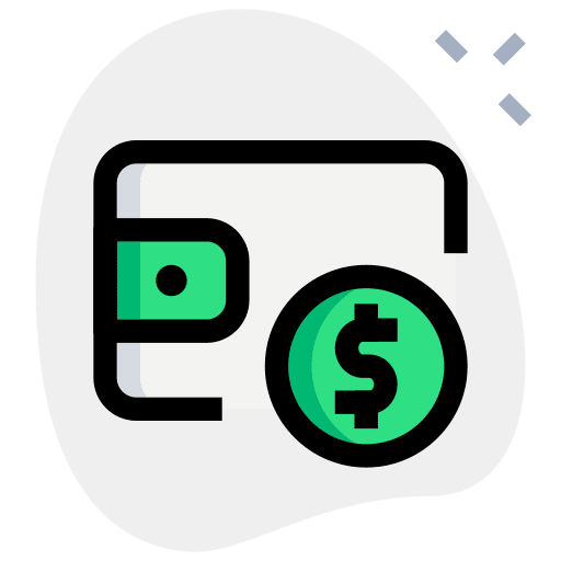 Dollar business and finance cash money icon