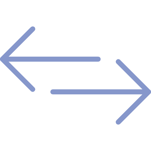 Horizontal swap horizontal orientation icon