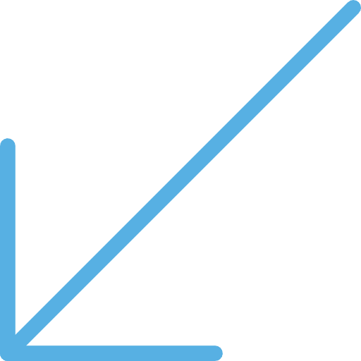 Diagonal multimedia option orientation arrow icon