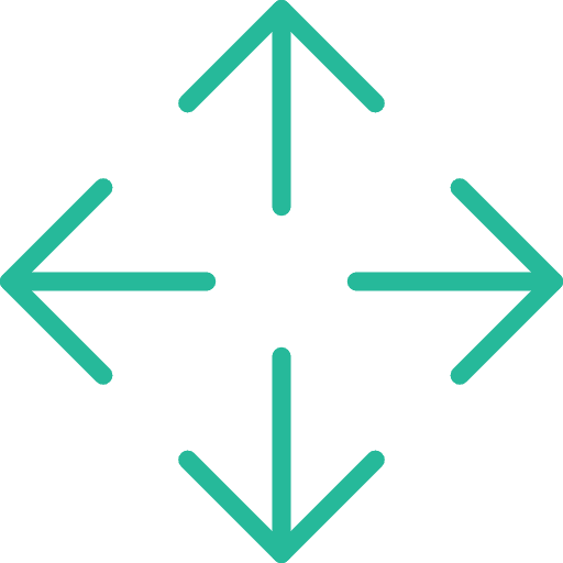 Move orientation direction multimedia option icon