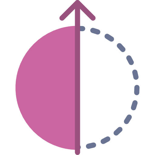 Orbit orientation interface arrow icon