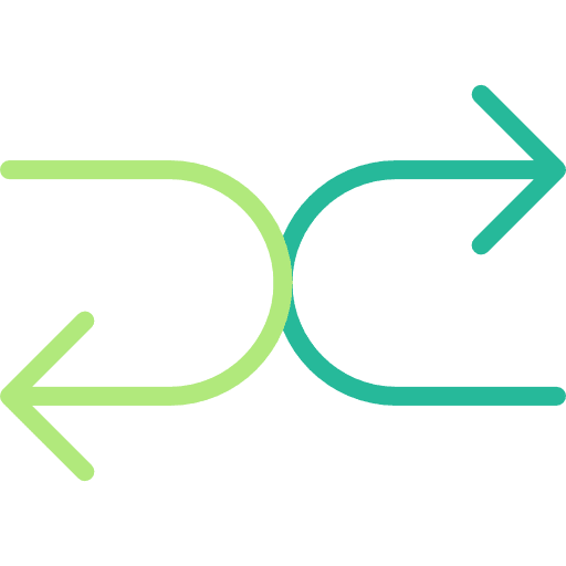 Shuffle exchange shuffle symbols icon