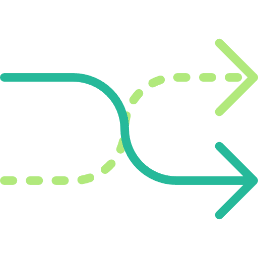 Shuffle symbols random shuffle icon