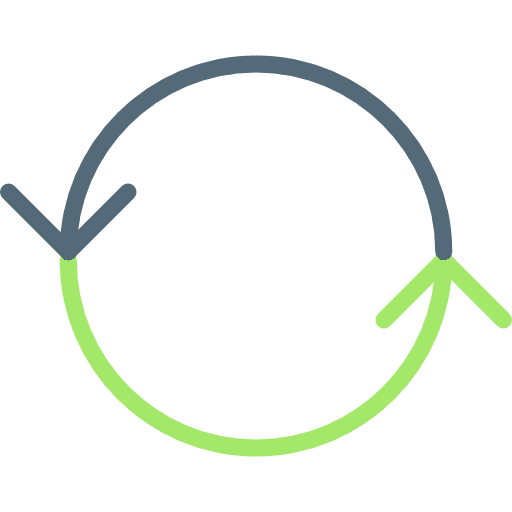 Circuit orientation arrows interface icon
