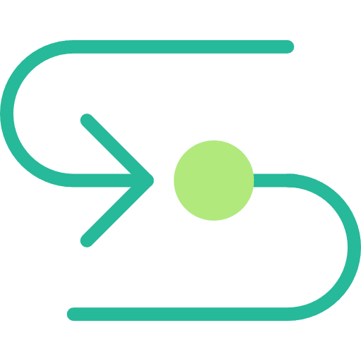 Curve arrow direction multimedia option curved arrow icon