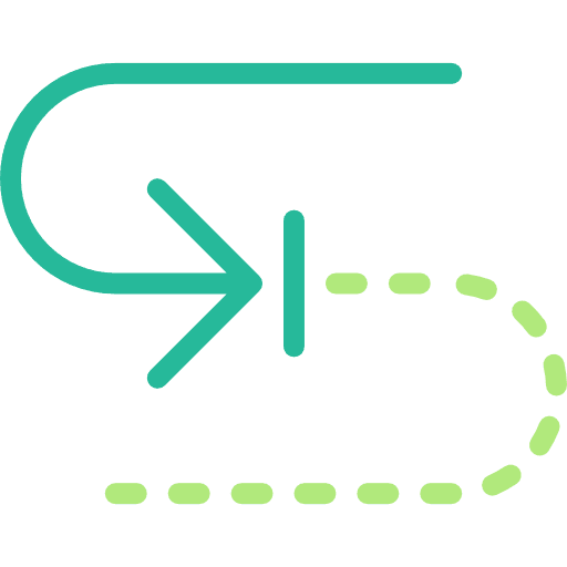 Curve arrow multimedia option orientation curve arrow icon