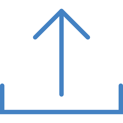 Upload multimedia option multimedia up arrow icon