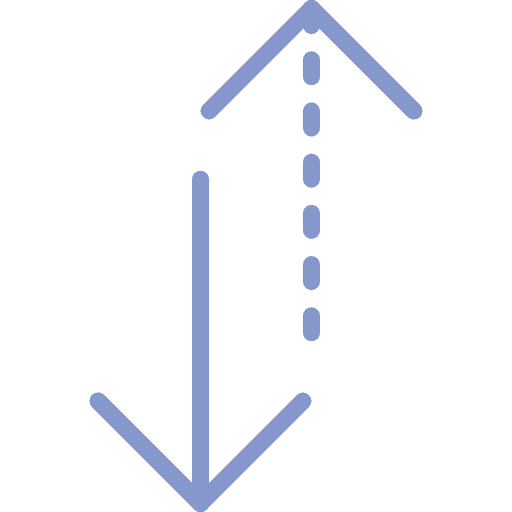 Vertical arrow swap orientation icon