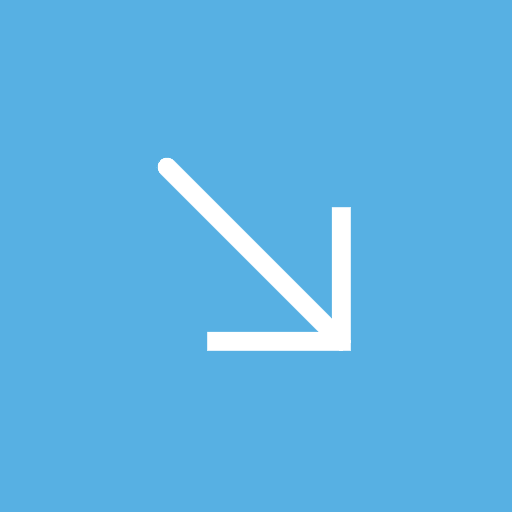 Diagonal arrow multimedia directional orientation icon