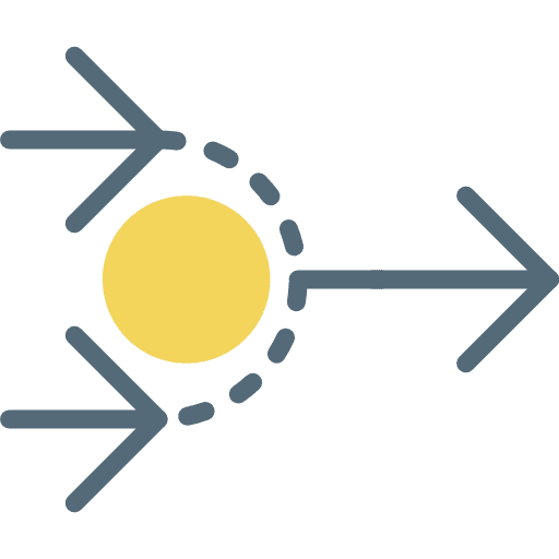 Divide arrows direction multimedia option icon