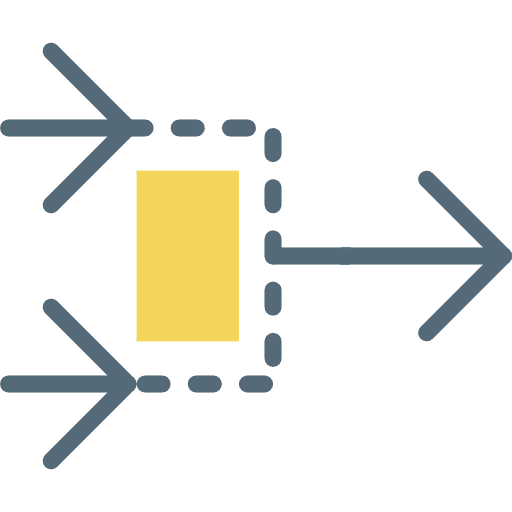Divide direction multimedia option orientation icon