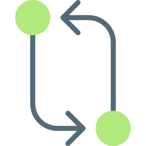Circuit arrows interface orientation icon