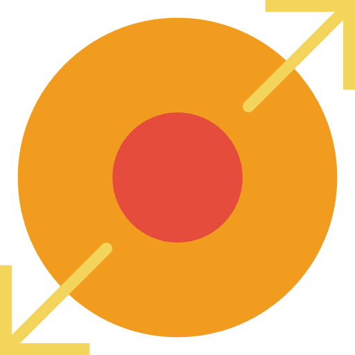 Expand direction interface arrows icon