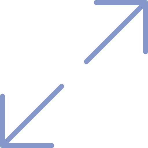 Expand multimedia option expand arrows icon