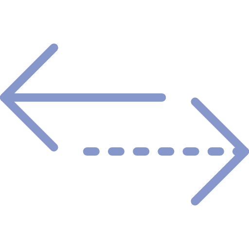 Horizontal arrows multimedia option horizontal arrows interface icon