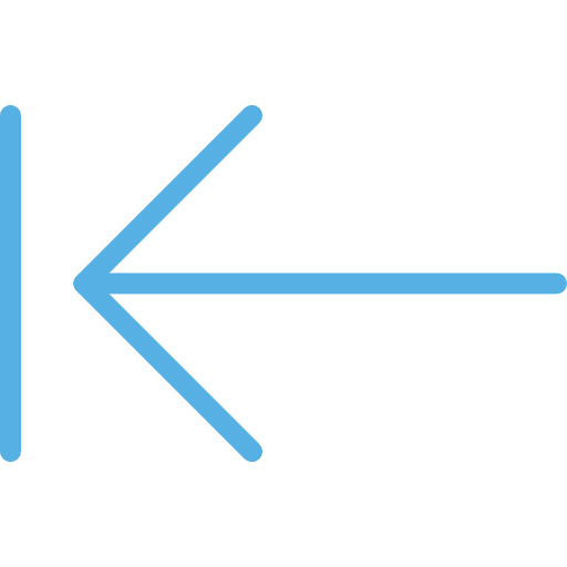 Left arrow previous left arrow back icon