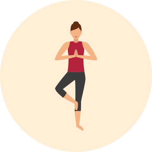 Yoga relaxing yoga yoga mat icon