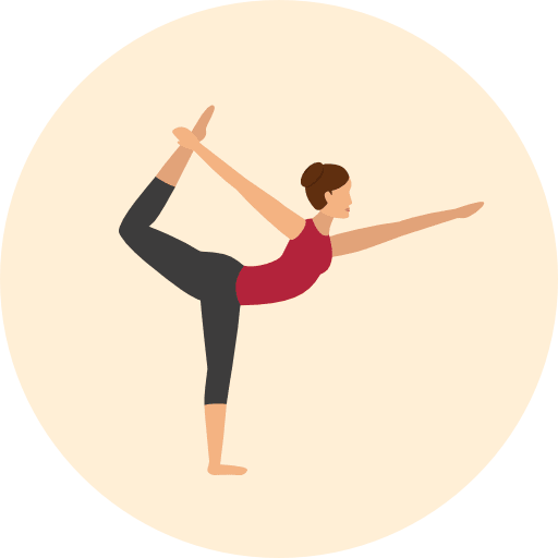 Yoga sports and competition relaxing exercise icon