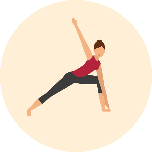 Yoga exercise poses sports and competition icon