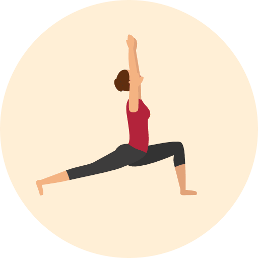 Yoga yoga aerobic exercise icon