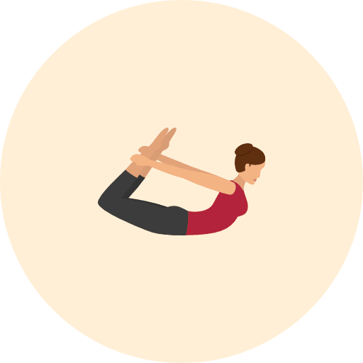 Yoga exercise relaxing pilates icon