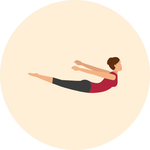 Yoga poses pilates relaxing icon