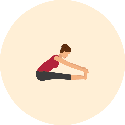 Yoga relaxing poses pilates icon